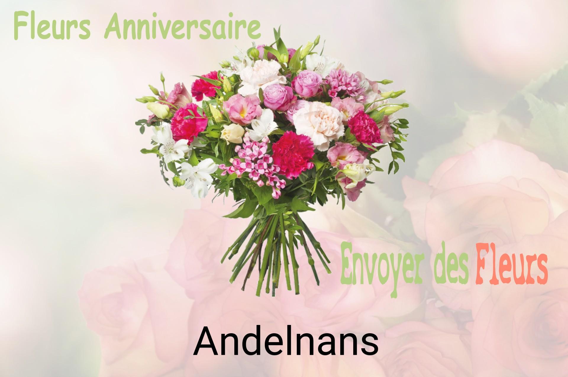Bouquet de fleurs d’anniversaire livré à Andelnans