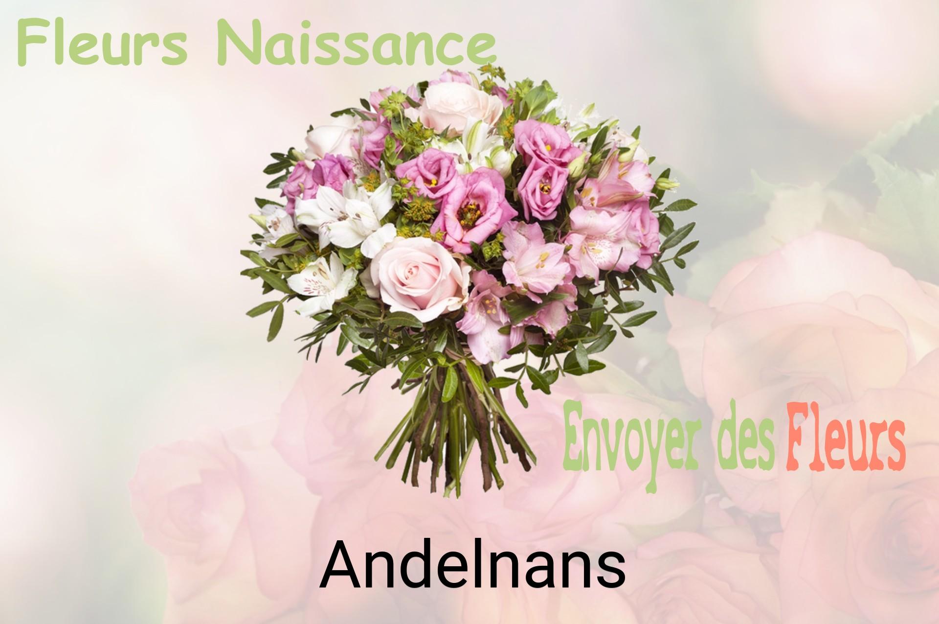 Bouquet de fleurs de naissance livré à Andelnans
